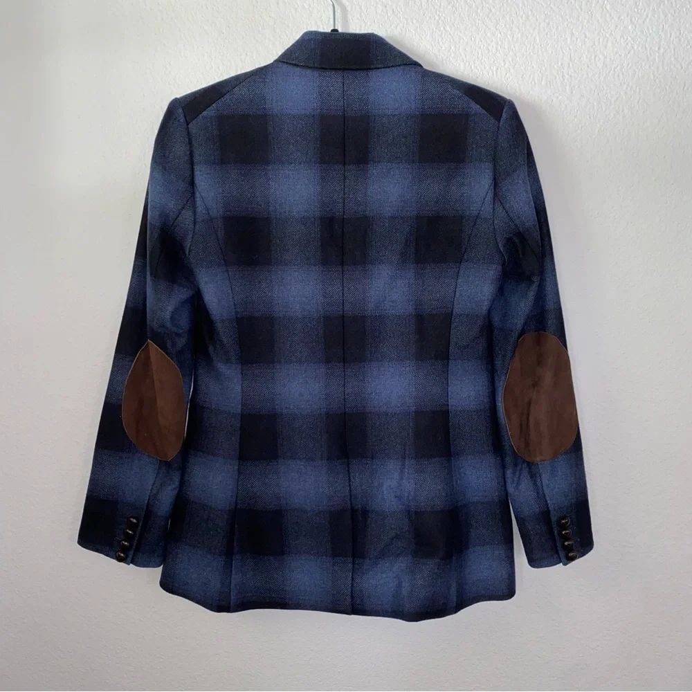 Veronica Beard #15A Hudson Plaid Dickey Blazer Jacket SZ 4 - Picture 6 of 14